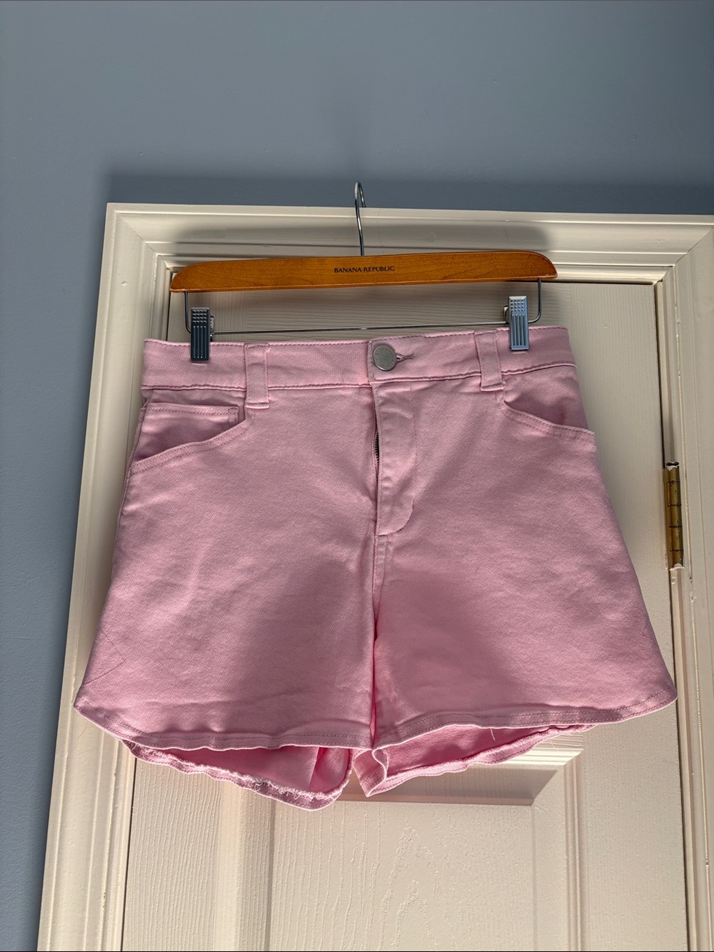 Wit and wisdom Pink High-Rise Denim Shorts — Women's